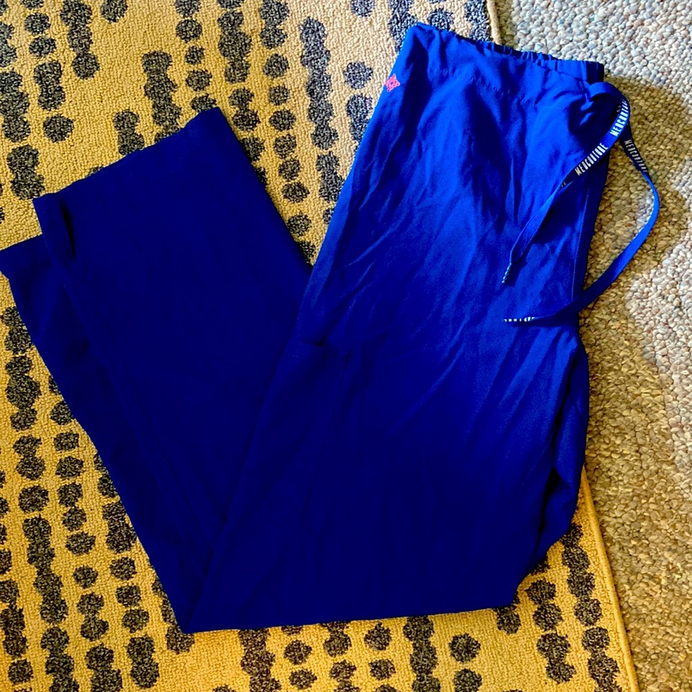 Royal Blue Med Couture Scrub Pants